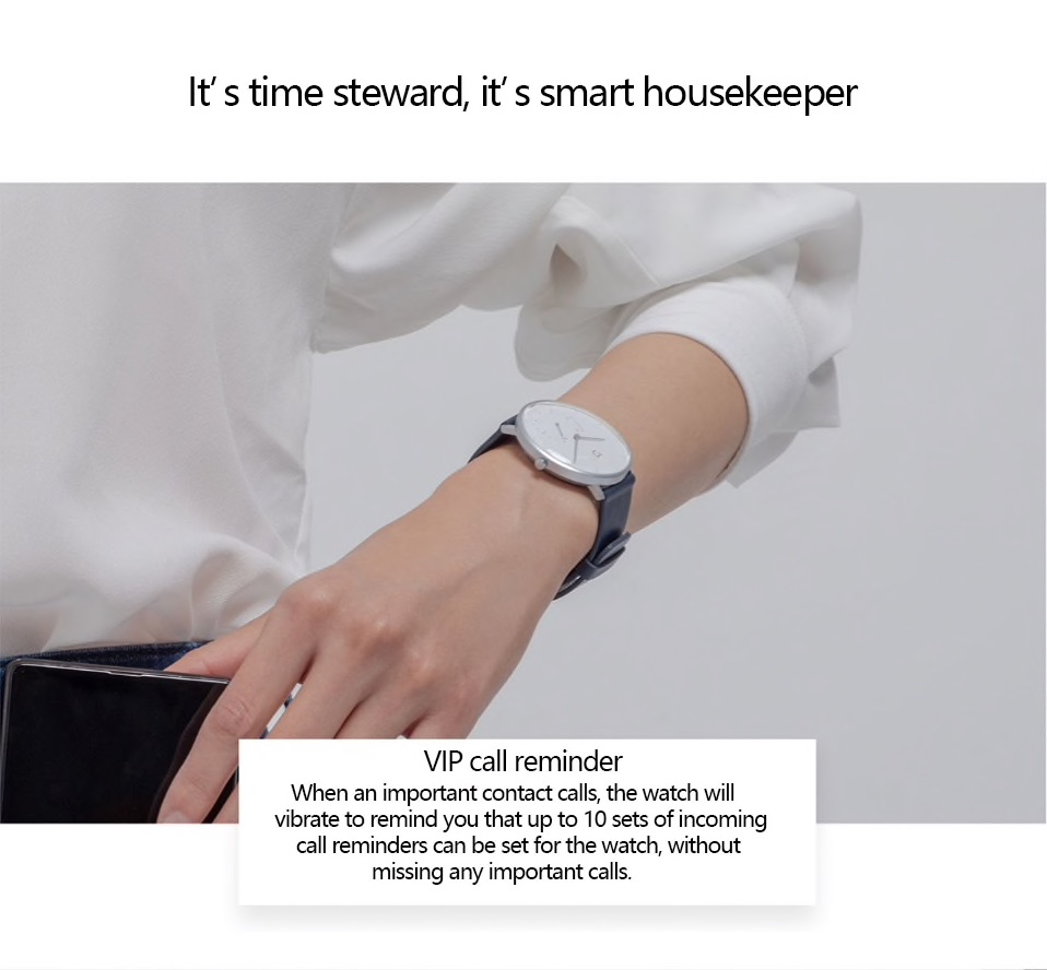 Xiaomi Mijia Smart Quartz Watch - Chytré hodinky elegantní ručičkové skladem recenze cena nejlevnější